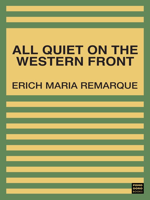 Title details for All Quiet on the Western Front by Erich Maria Remarque - Available